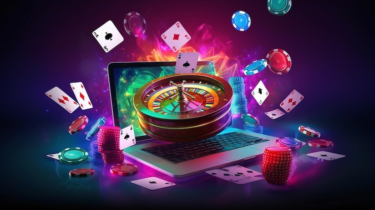 Antarmuka Lightning Dice di aplikasi mobile orin23 dengan tiga dadu dan opsi taruhan